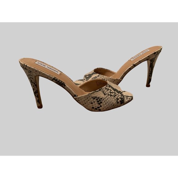Steve Madden Shoes - Steve Madden Women’s Erin Heel Natural Snake Size 9